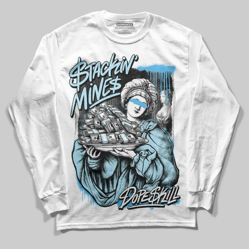 Legend Blue 11s DopeSkill Long Sleeve T-Shirt Stackin Mines Graphic sold by DopeSkill