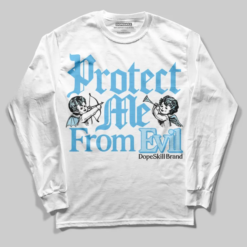 Legend Blue 11s DopeSkill Long Sleeve T-Shirt Protect Me From Evil Graphic sold by DopeSkill