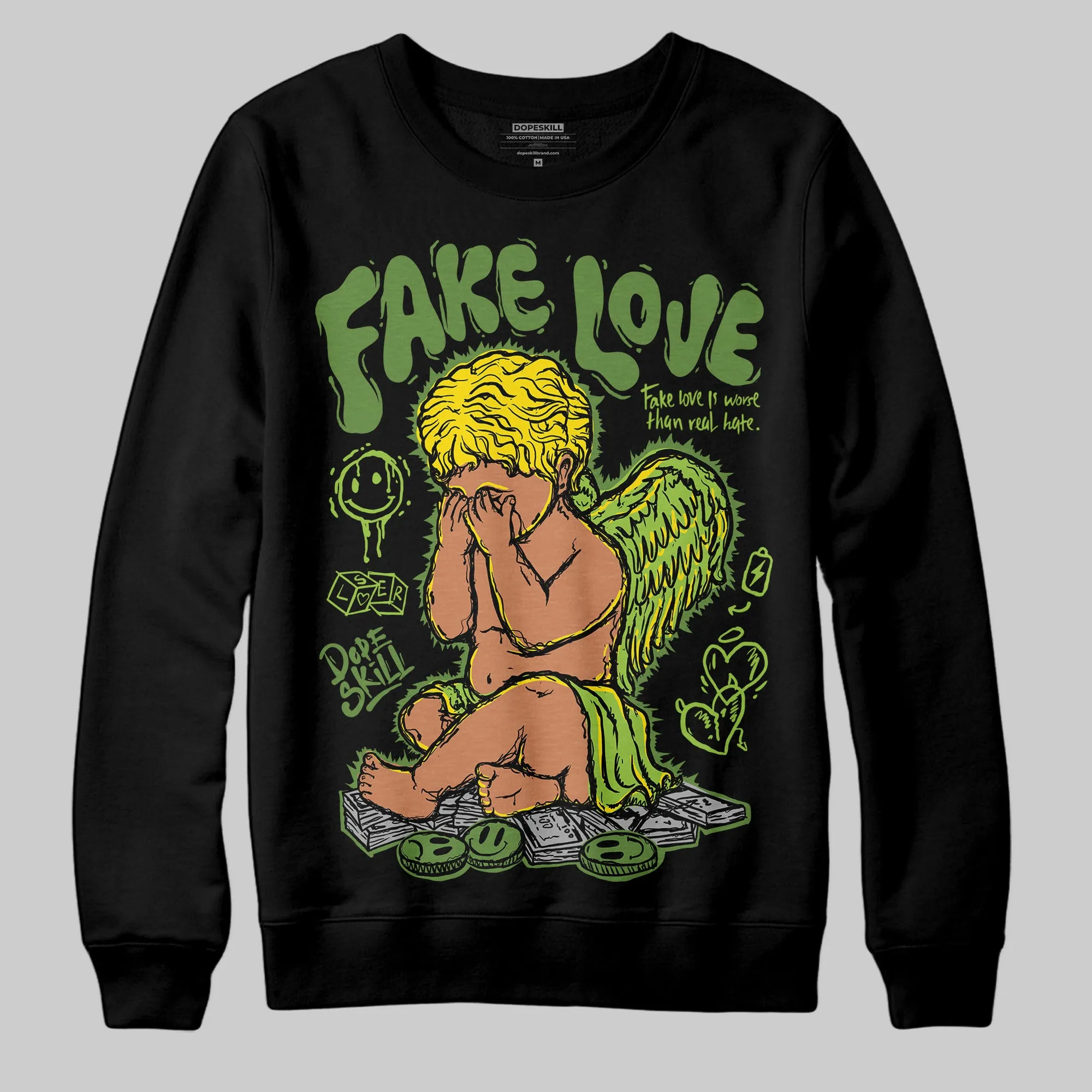 Dunk 'Chlorophyll' DopeSkill Sweatshirt New Fake Love Graphic sold by DopeSkill product image thumbnail 2
