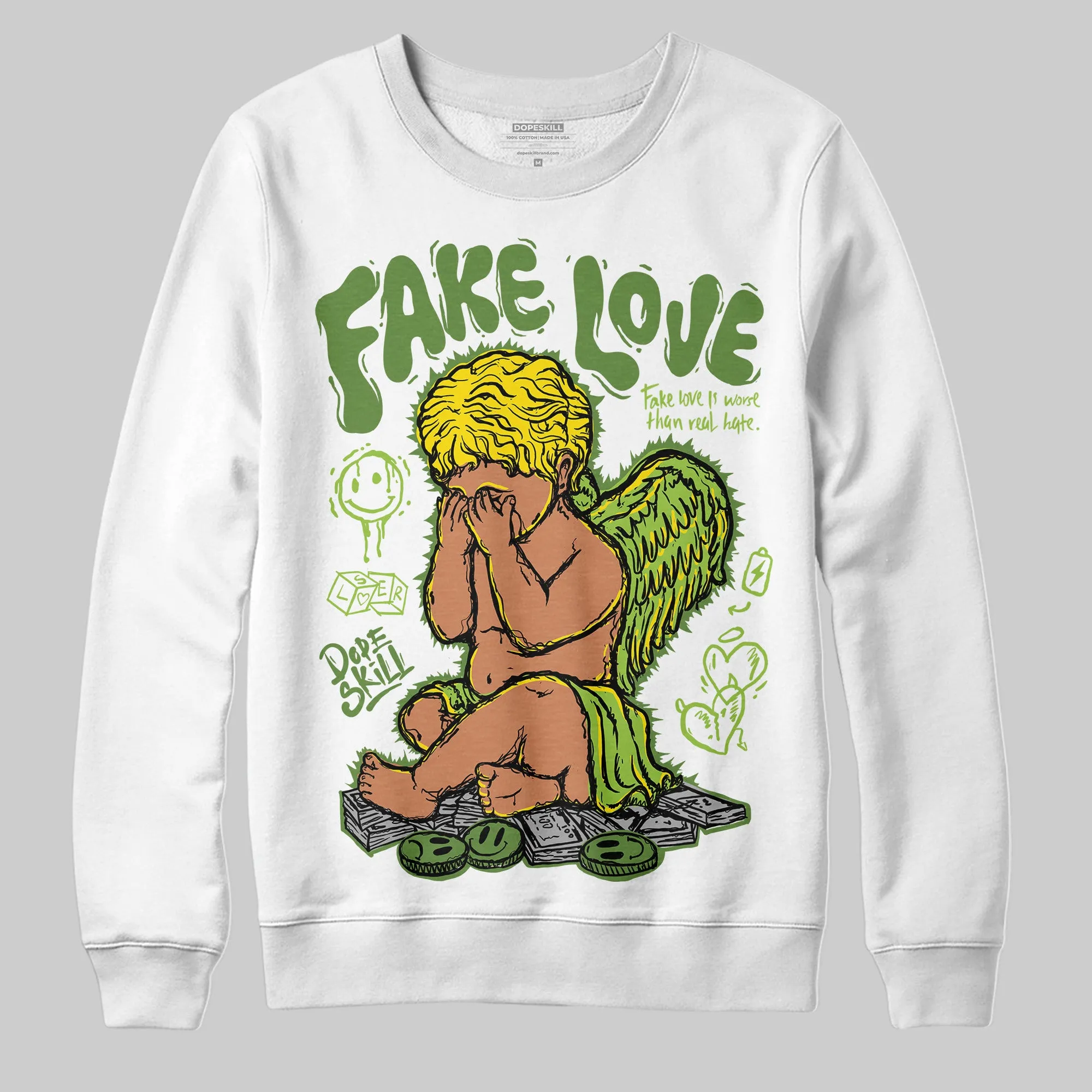 Dunk 'Chlorophyll' DopeSkill Sweatshirt New Fake Love Graphic sold by DopeSkill