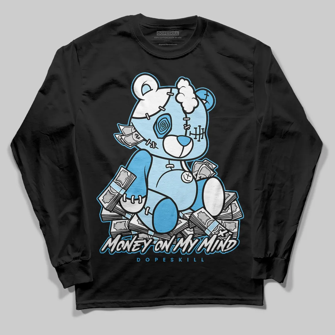 Legend Blue 11s DopeSkill Long Sleeve T-Shirt MOMM Bear Graphic sold by DopeSkill product image thumbnail 2