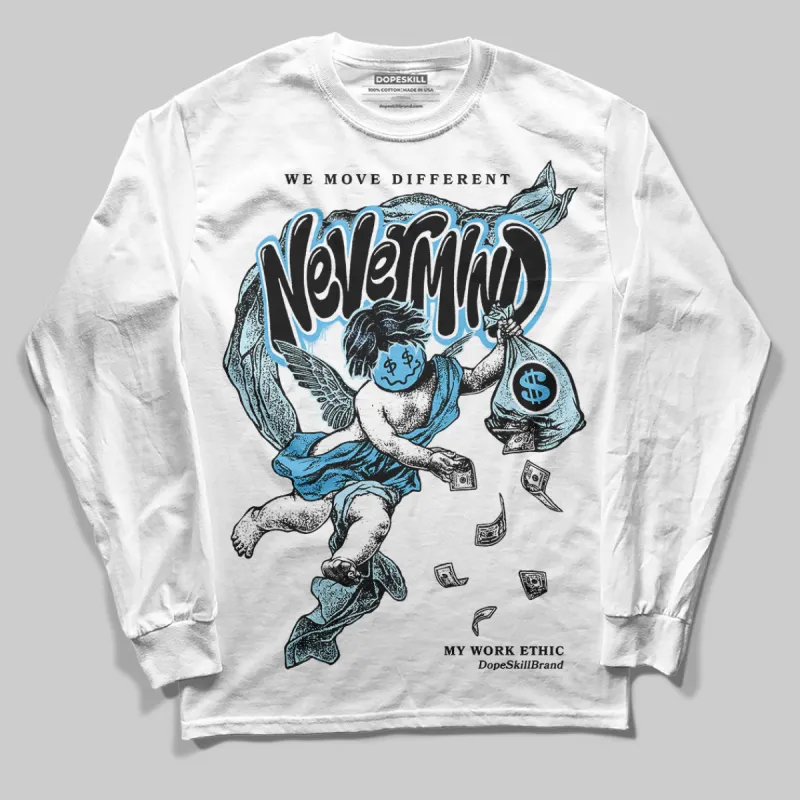 Legend Blue 11s DopeSkill Long Sleeve T-Shirt Nevermind Graphic sold by DopeSkill