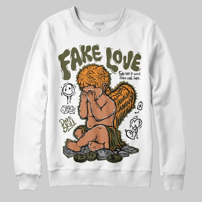 Olive Collection DopeSkill Sweatshirt New Fake Love Graphic sold by DopeSkill