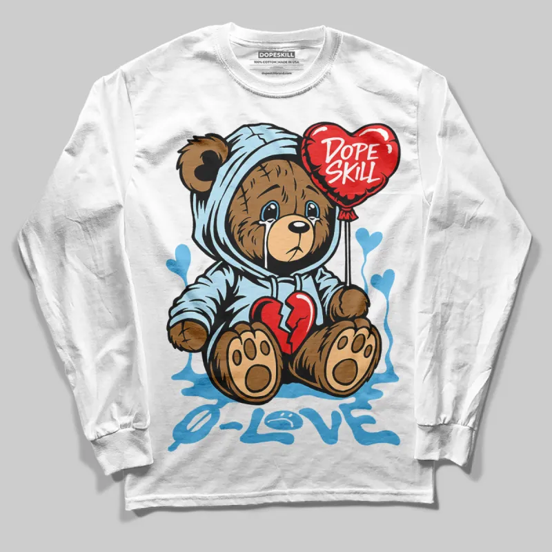 Legend Blue 11s DopeSkill Long Sleeve T-Shirt Broken Bear Graphic sold by DopeSkill