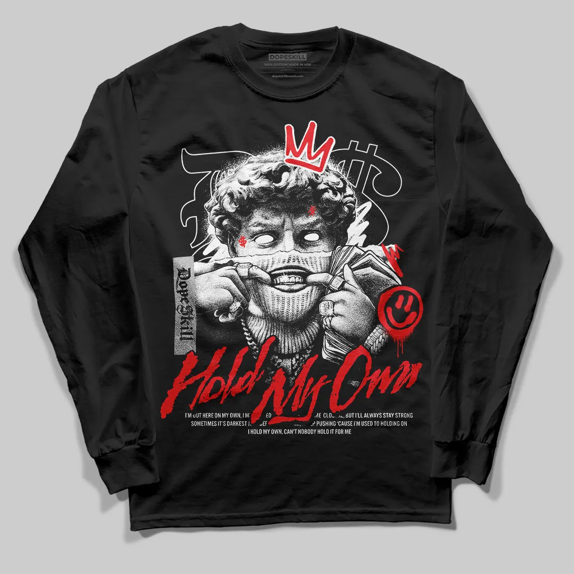 Dunk Panda White Black DopeSkill Long Sleeve T-Shirt New Hold My Own Graphic sold by DopeSkill