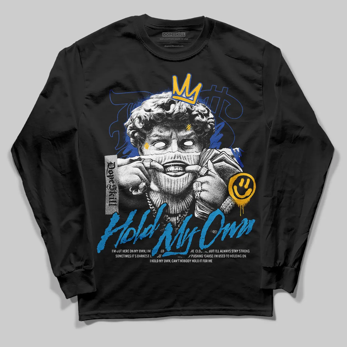 Royal Blue Collection DopeSkill Long Sleeve T-Shirt New Hold My Own Graphic sold by DopeSkill product image thumbnail 2