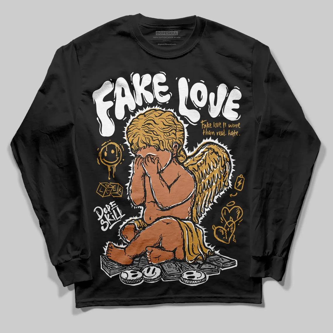 Gratitude 11s DopeSkill Long Sleeve T-Shirt New Fake Love Graphic sold by DopeSkill product image thumbnail 2