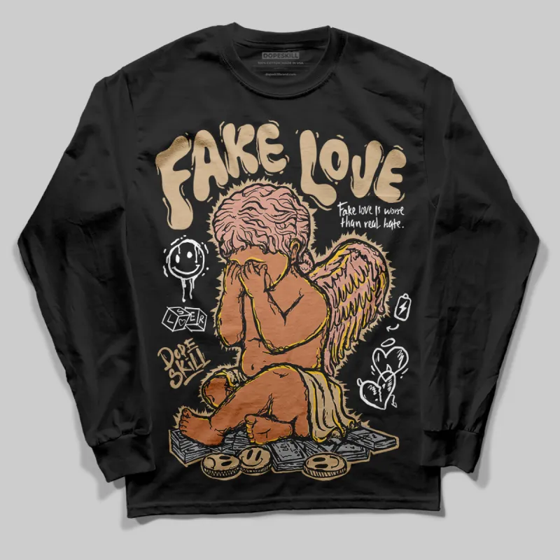 TAN Collection DopeSkill Long Sleeve T-Shirt New Fake Love Graphic sold by DopeSkill