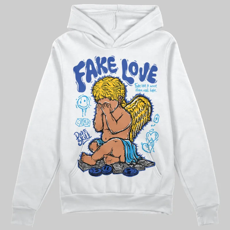 Royal Blue Collection DopeSkill Hoodie Sweatshirt New Fake Love Graphic sold by DopeSkill