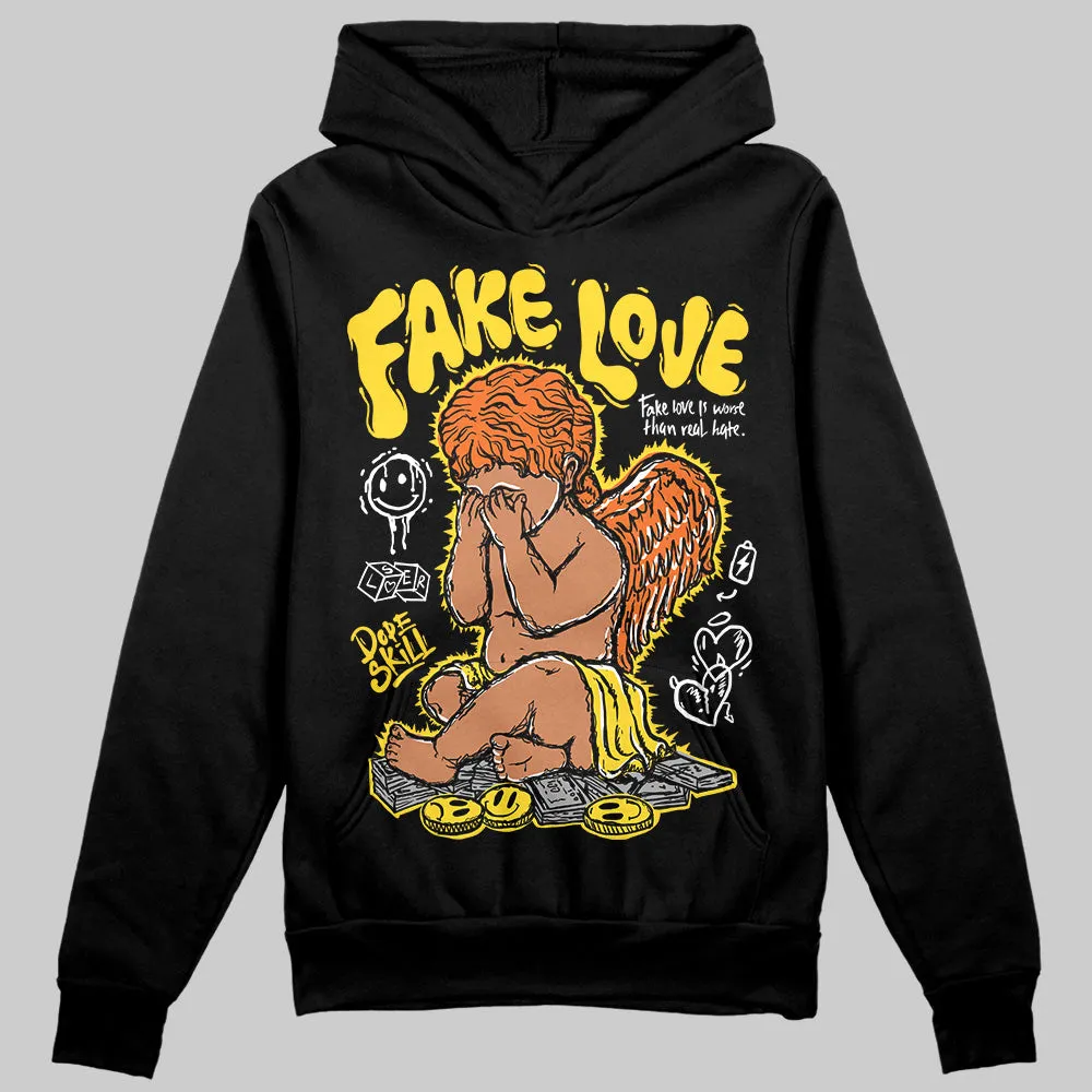Black Tour Yellow AJ 4 Thunder DopeSkill Hoodie Sweatshirt New Fake Love Graphic sold by DopeSkill