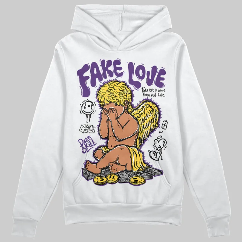 Field Purple 12s DopeSkill Hoodie Sweatshirt New Fake Love Graphic sold by DopeSkill