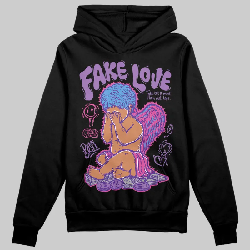 PURPLE Collection DopeSkill Hoodie Sweatshirt New Fake Love Graphic sold by DopeSkill