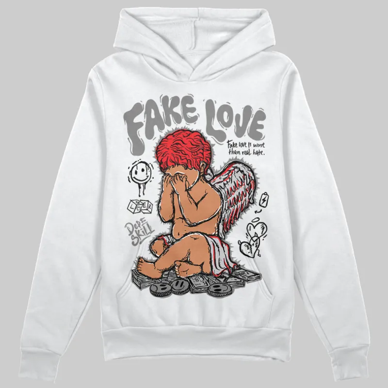 Grey Collection DopeSkill Hoodie Sweatshirt New Fake Love Graphic sold by DopeSkill