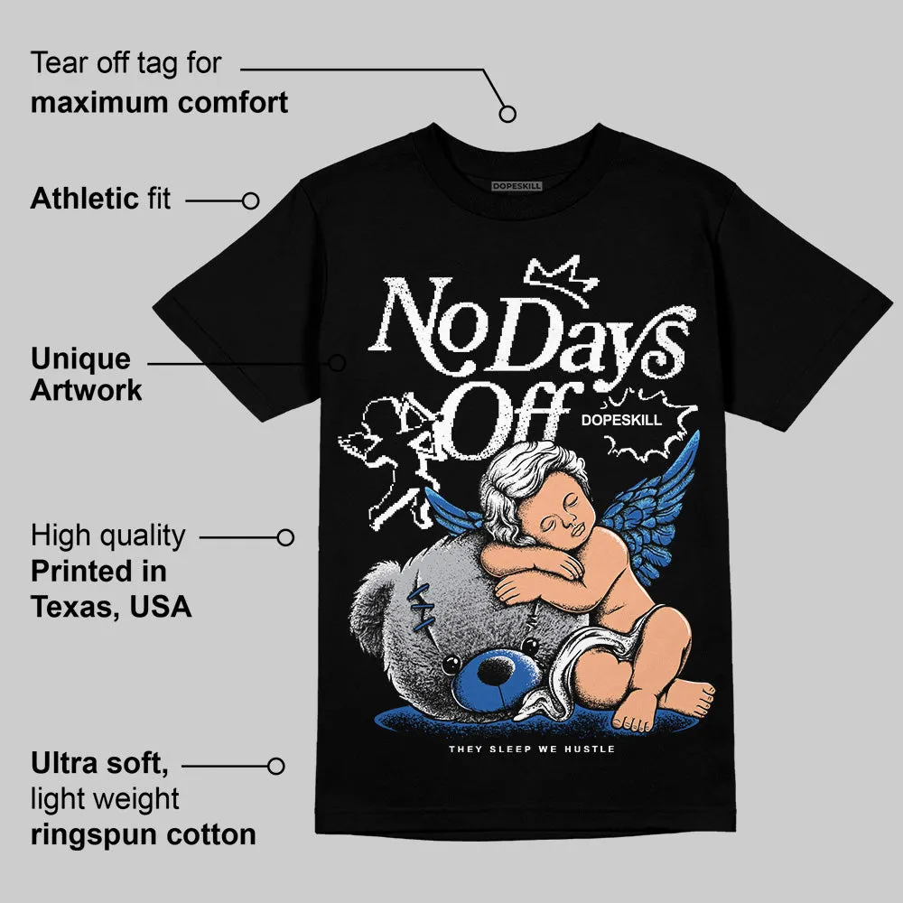 Blueberry 12s DopeSkill T-Shirt New No Days Off Graphic sold by DopeSkill product image thumbnail 3