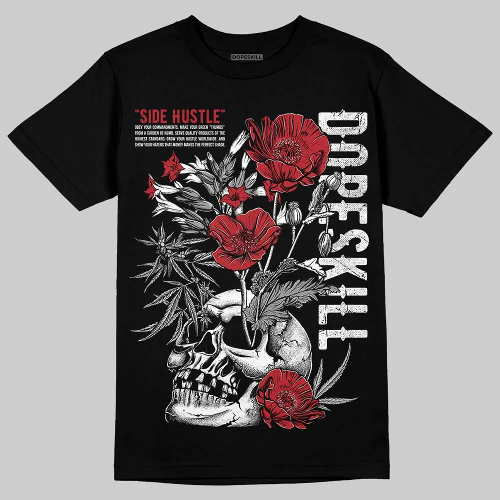 Black Toe 14s DopeSkill T-Shirt Side Hustle Graphic sold by DopeSkill product image thumbnail 2