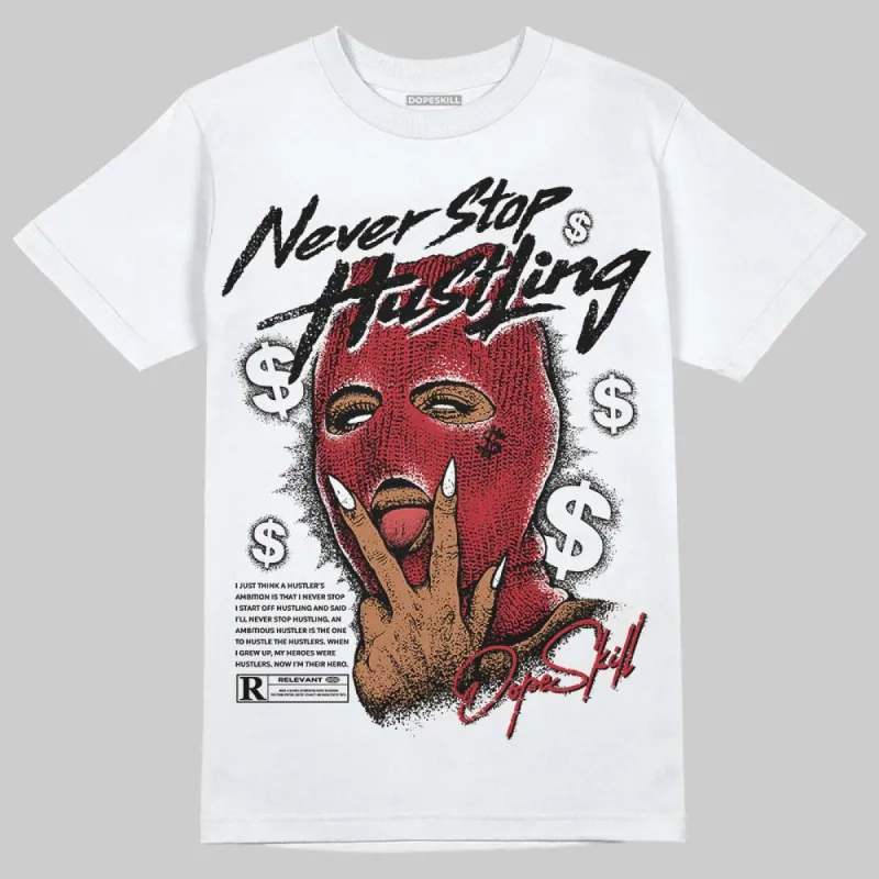 Black Toe 14s DopeSkill T-Shirt Never Stop Hustling Graphic sold by DopeSkill