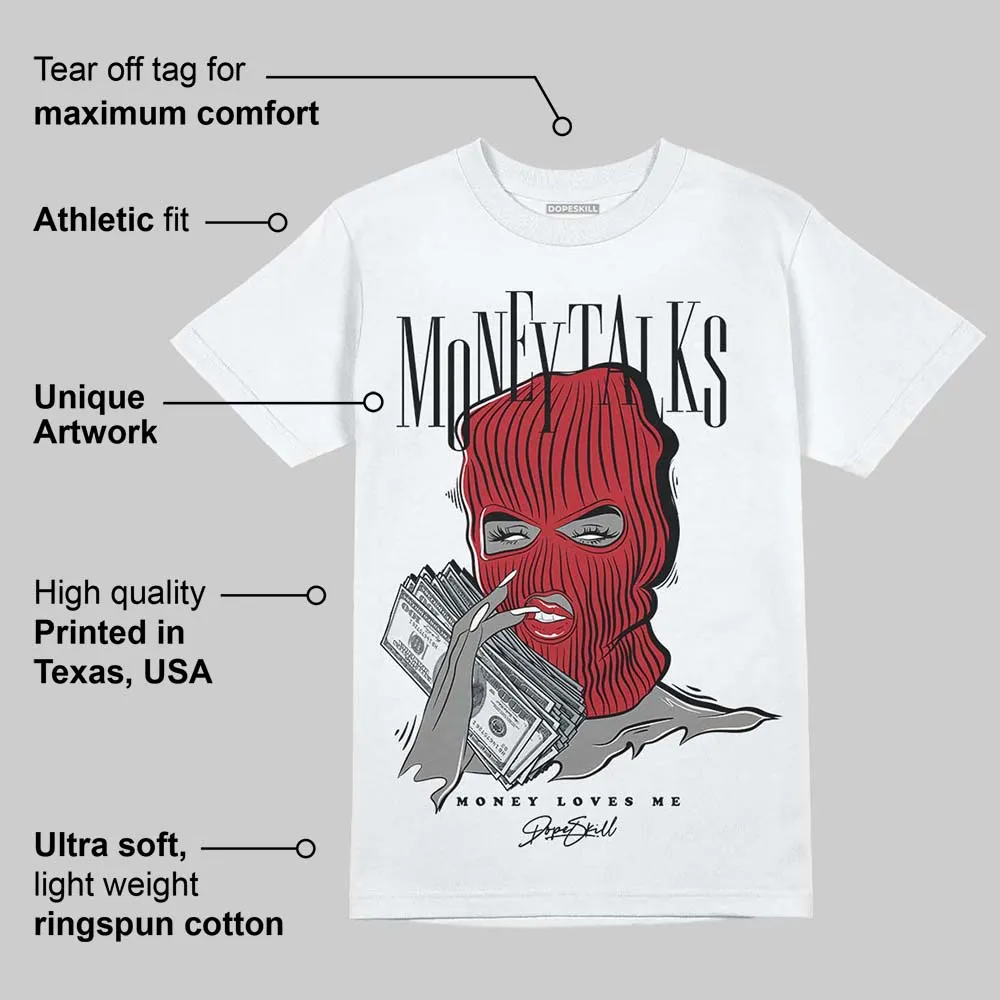 Black Toe 14s DopeSkill T-Shirt Money Talks Graphic sold by DopeSkill product image thumbnail 3