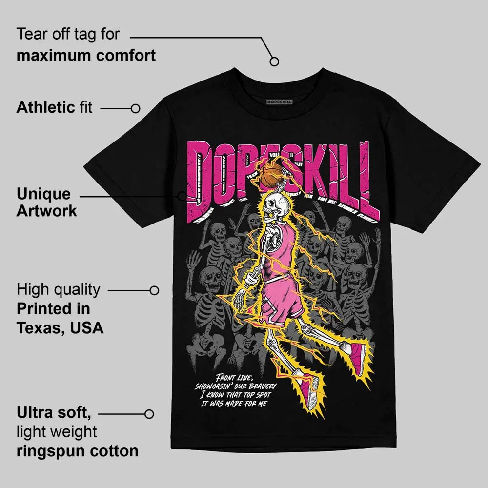 Rick RO Pink Leather Sneakers DopeSkill T-Shirt Thunder Dunk Graphic sold by DopeSkill product image thumbnail 3