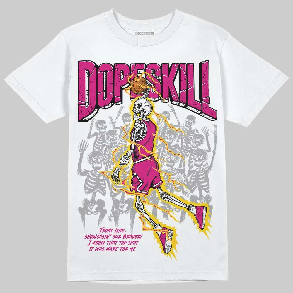 Rick RO Pink Leather Sneakers DopeSkill T-Shirt Thunder Dunk Graphic sold by DopeSkill product image thumbnail 2