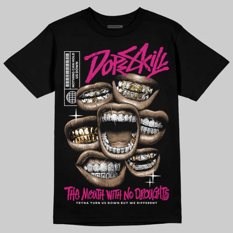 Rick RO Pink Leather Sneakers DopeSkill T-Shirt The Mouth With No Droughts Graphic sold by DopeSkill