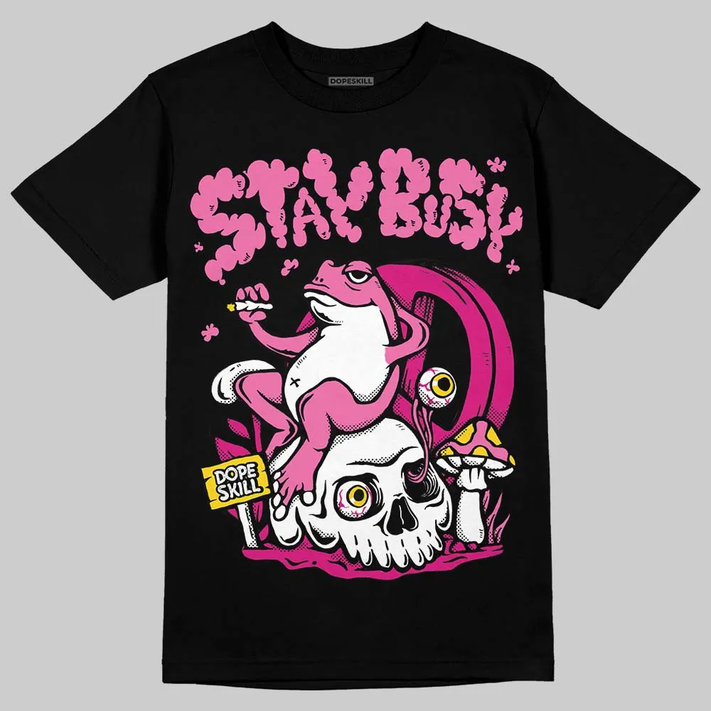 Rick RO Pink Leather Sneakers DopeSkill T-Shirt Stay Busy Graphic sold by DopeSkill
