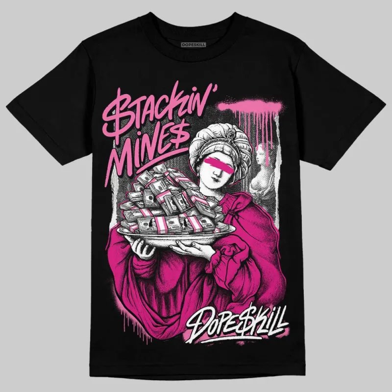 Rick RO Pink Leather Sneakers DopeSkill T-Shirt Stackin Mines Graphic made by DopeSkill