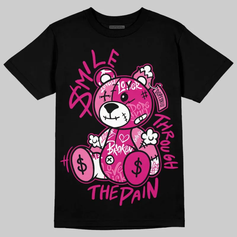 Rick RO Pink Leather Sneakers DopeSkill T-Shirt Smile Through The Pain Graphic sold by DopeSkill