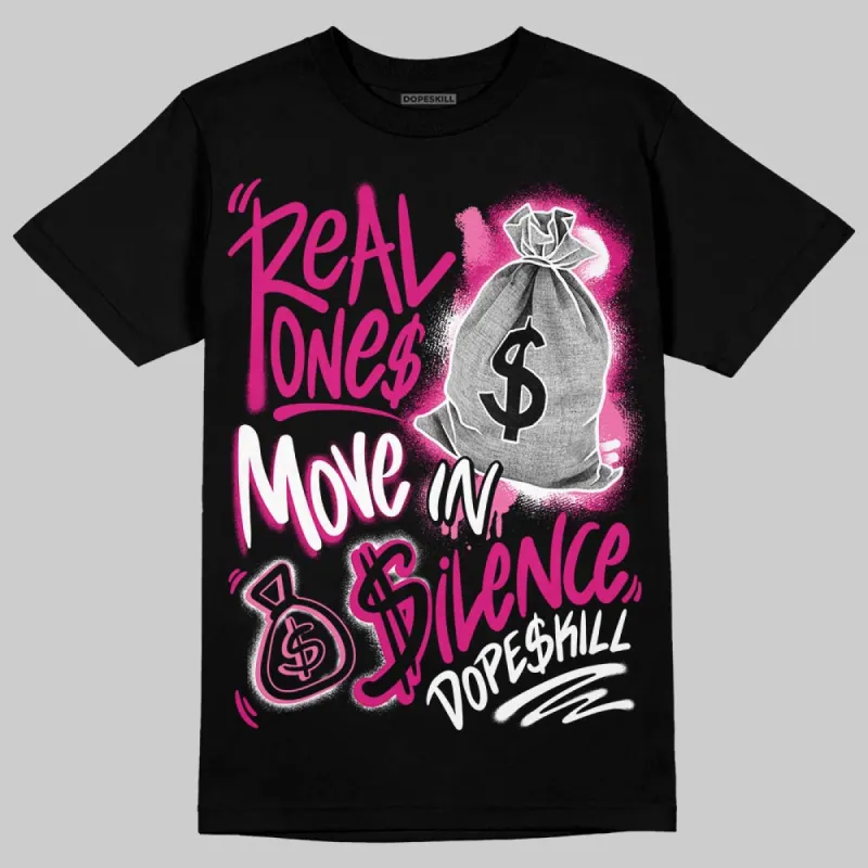 Rick RO Pink Leather Sneakers DopeSkill T-Shirt Real Ones Move In Silence Graphic sold by DopeSkill