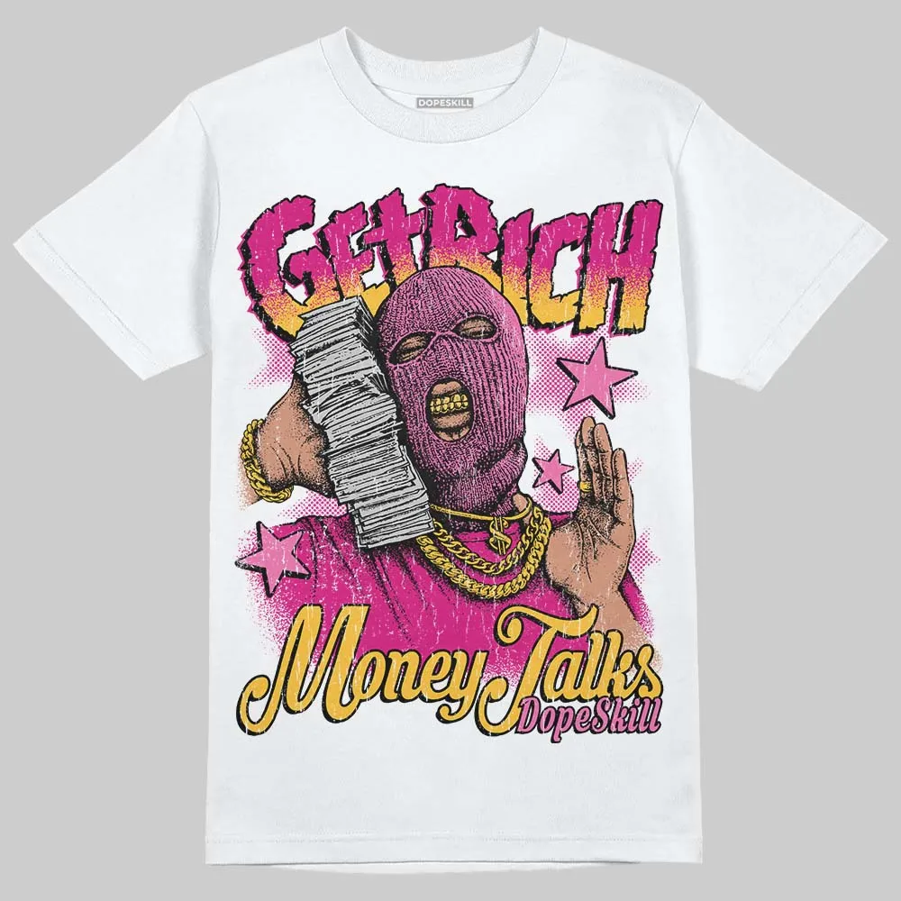Rick RO Pink Leather Sneakers DopeSkill T-Shirt Get Rich Graphic sold by DopeSkill product image thumbnail 2