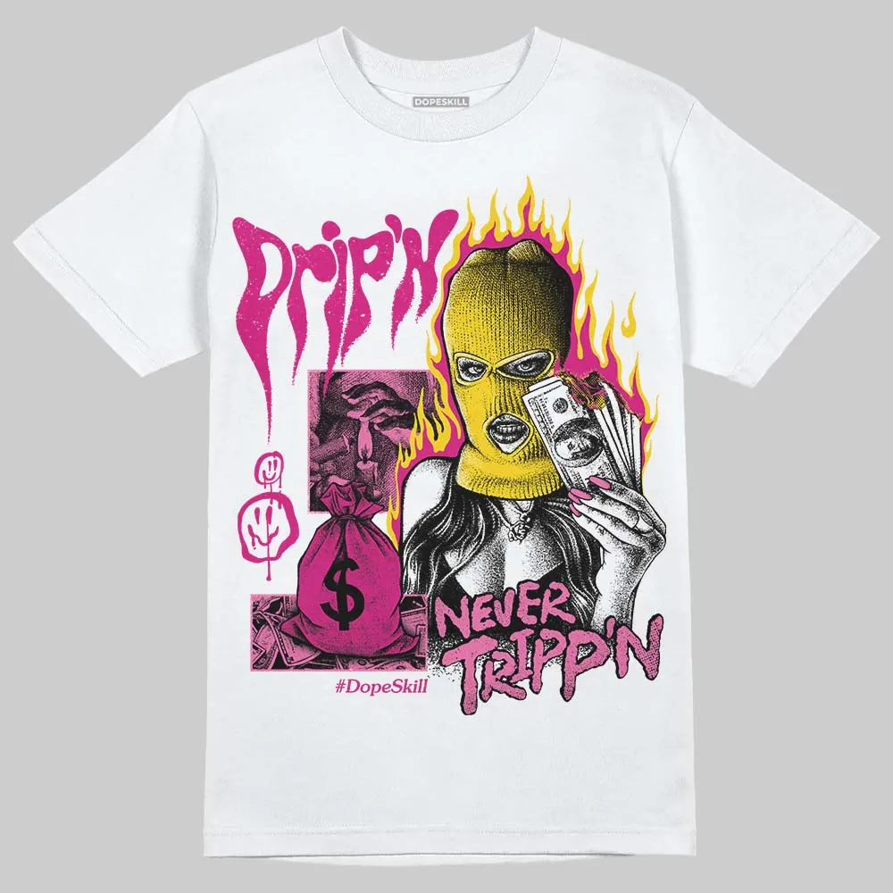 Rick RO Pink Leather Sneakers DopeSkill T-Shirt Drip'n Never Tripp'n Graphic sold by DopeSkill product image thumbnail 2