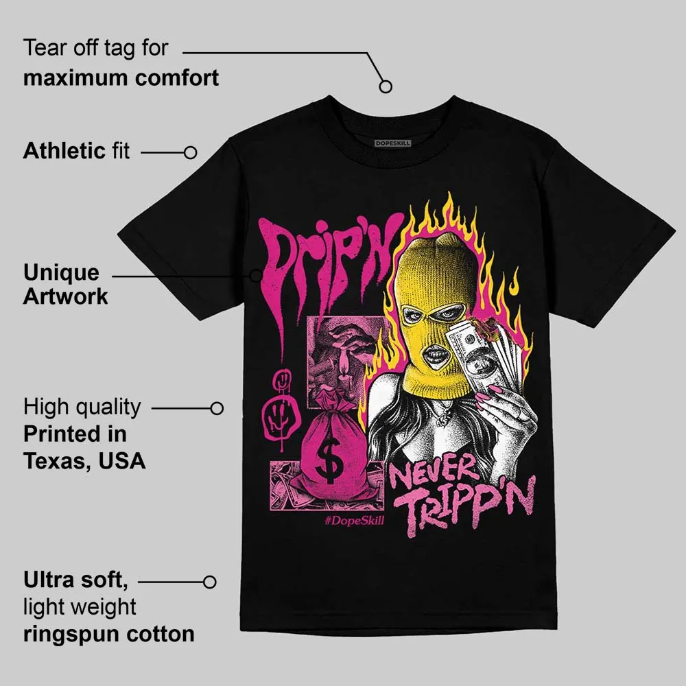 Rick RO Pink Leather Sneakers DopeSkill T-Shirt Drip'n Never Tripp'n Graphic sold by DopeSkill product image thumbnail 3