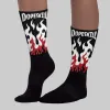 Black Toe 14s DopeSkill Sublimated Sock FIRE Graphic sold by DopeSkill