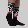 Black Toe 14s DopeSkill Sublimated Sock FIRE Graphic sold by DopeSkill