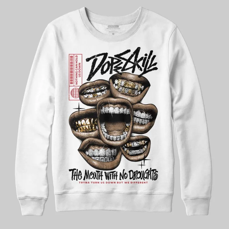 Black Toe 14s DopeSkill Sweatshirt The Mouth With No Droughts Graphic sold by DopeSkill