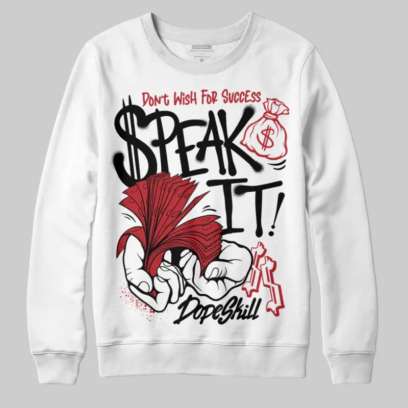 Black Toe 14s DopeSkill Sweatshirt Speak It Graphic sold by DopeSkill