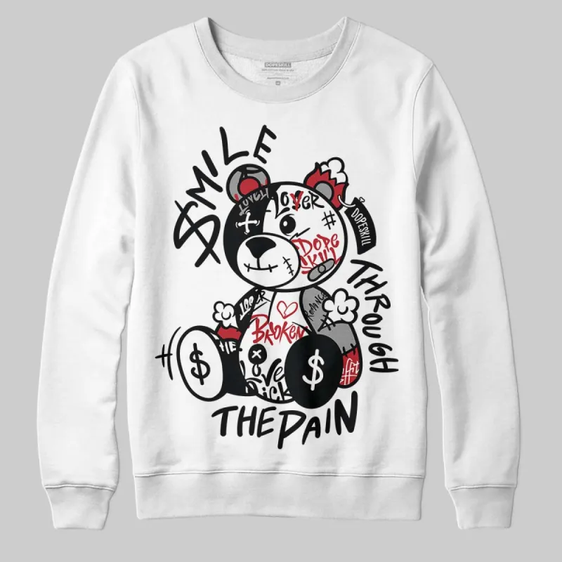 Black Toe 14s DopeSkill Sweatshirt Smile Through The Pain Graphic sold by DopeSkill
