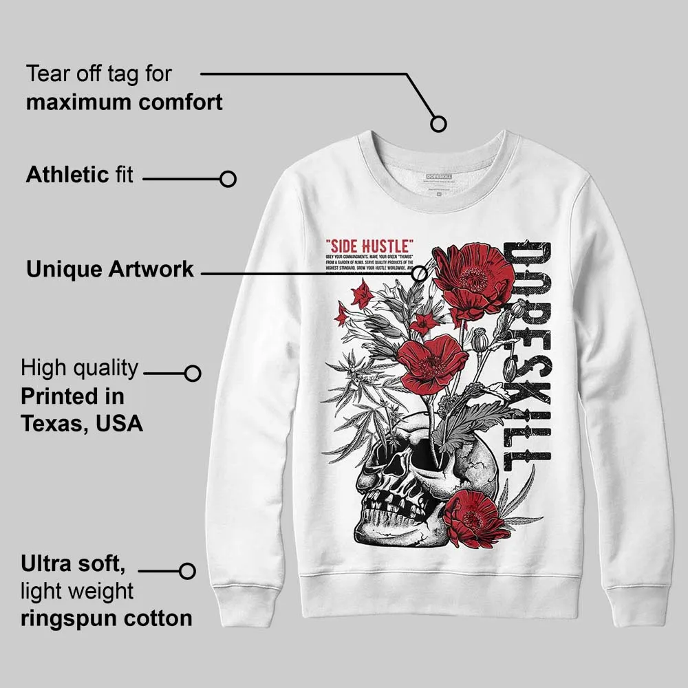 Black Toe 14s DopeSkill Sweatshirt Side Hustle Graphic sold by DopeSkill product image thumbnail 3