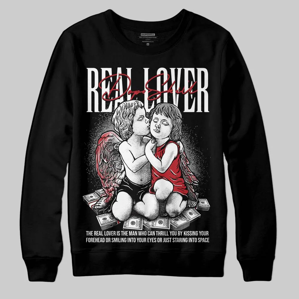 Black Toe 14s DopeSkill Sweatshirt Real Lover Graphic sold by DopeSkill product image thumbnail 2