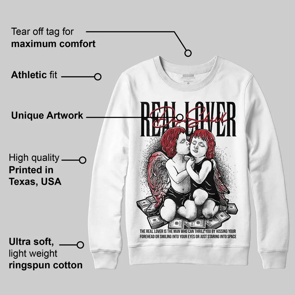 Black Toe 14s DopeSkill Sweatshirt Real Lover Graphic sold by DopeSkill product image thumbnail 3