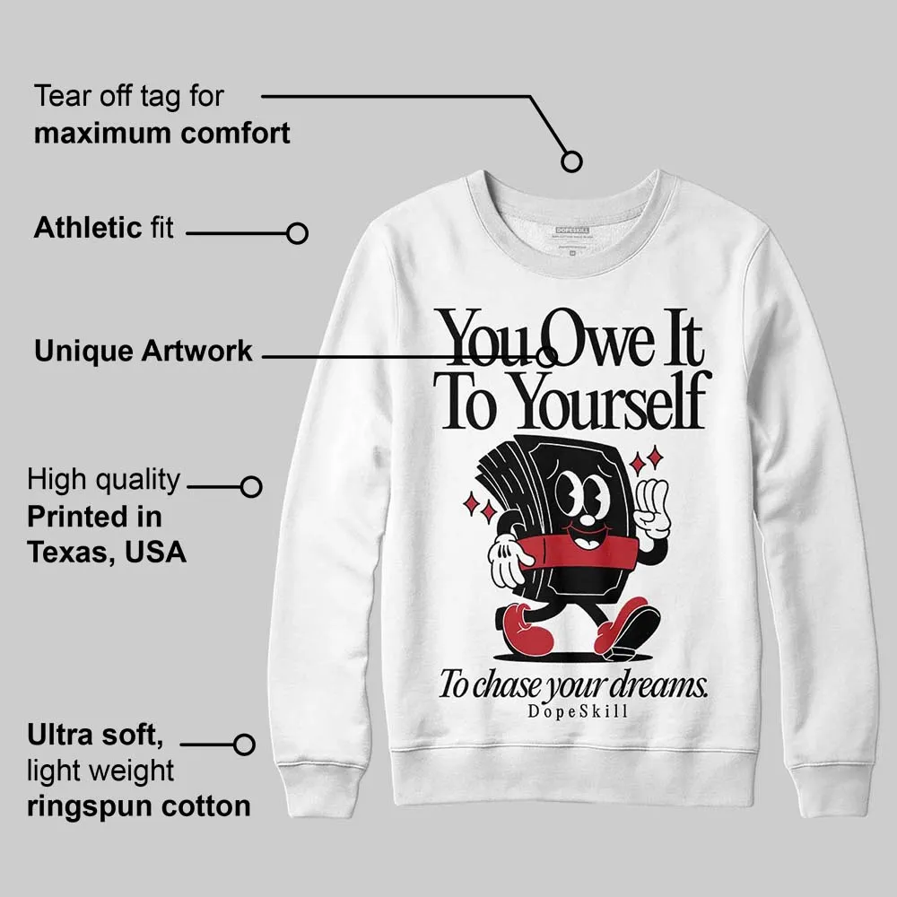 Black Toe 14s DopeSkill Sweatshirt Owe It To Yourself Graphic sold by DopeSkill product image thumbnail 3
