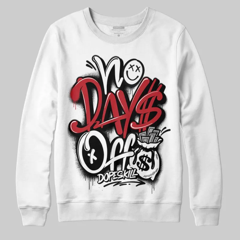 Black Toe 14s DopeSkill Sweatshirt No Days Off Graphic sold by DopeSkill