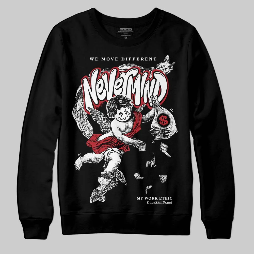 Black Toe 14s DopeSkill Sweatshirt Nevermind Graphic sold by DopeSkill product image thumbnail 2