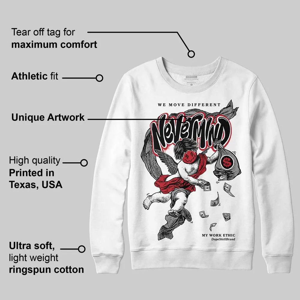 Black Toe 14s DopeSkill Sweatshirt Nevermind Graphic sold by DopeSkill product image thumbnail 3