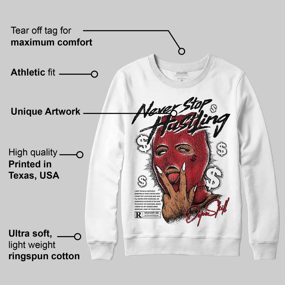 Black Toe 14s DopeSkill Sweatshirt Never Stop Hustling Graphic sold by DopeSkill product image thumbnail 3