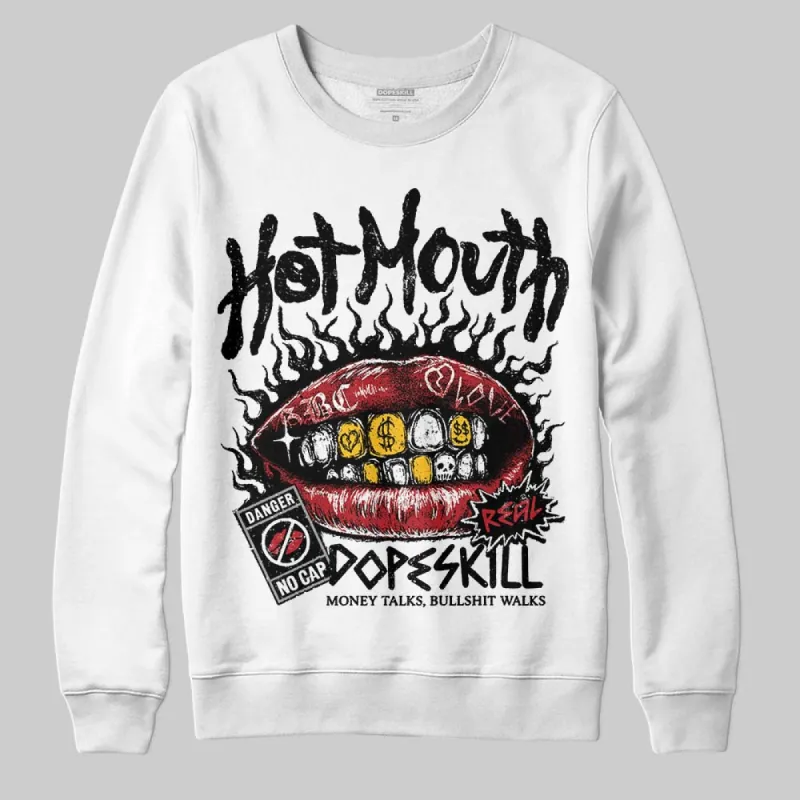 Black Toe 14s DopeSkill Sweatshirt Hot Mouth Graphic sold by DopeSkill