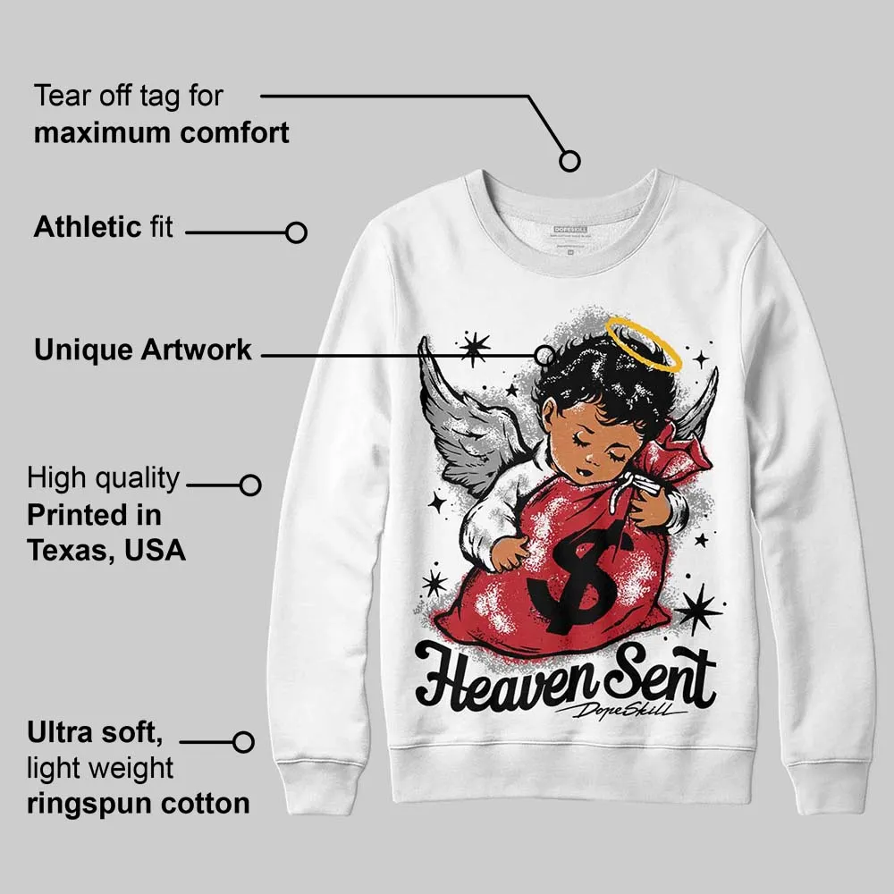 Black Toe 14s DopeSkill Sweatshirt Heaven Sent Graphic sold by DopeSkill product image thumbnail 3