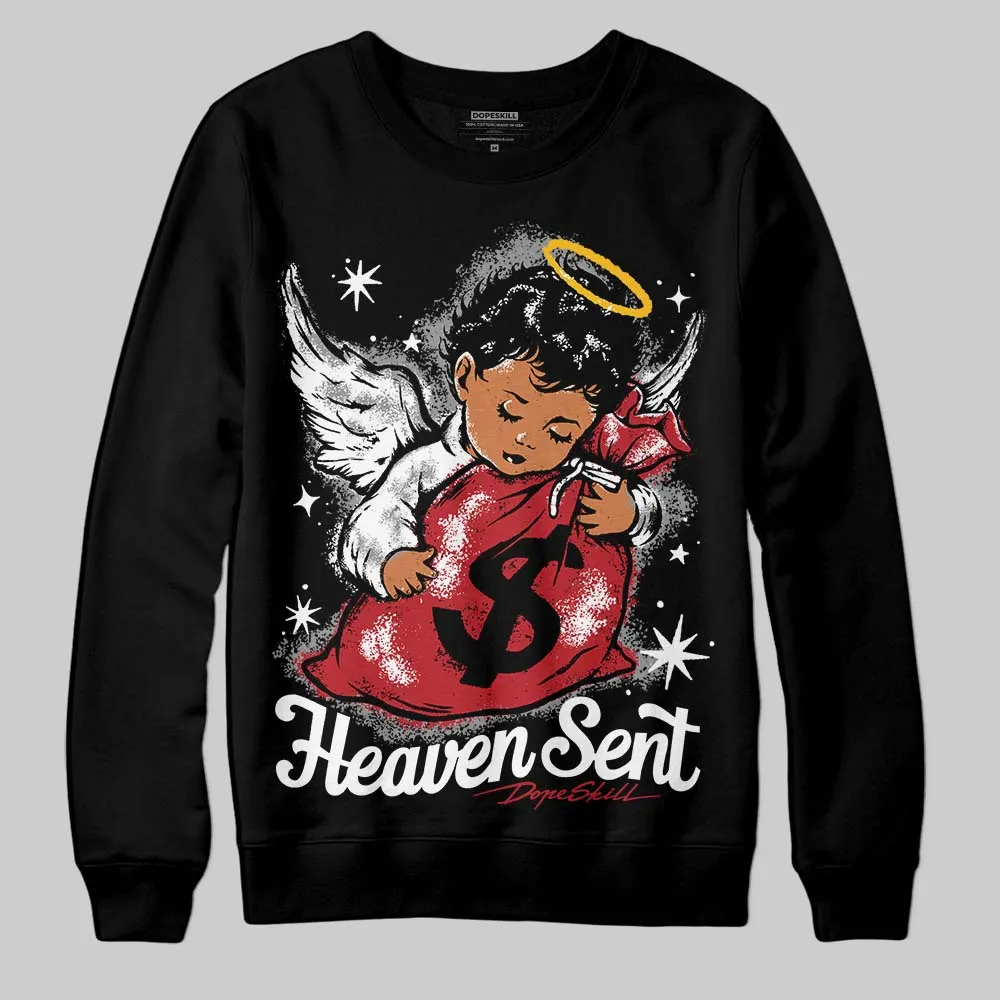 Black Toe 14s DopeSkill Sweatshirt Heaven Sent Graphic sold by DopeSkill product image thumbnail 2