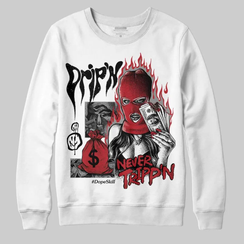 Black Toe 14s DopeSkill Sweatshirt Drip'n Never Tripp'n Graphic sold by DopeSkill