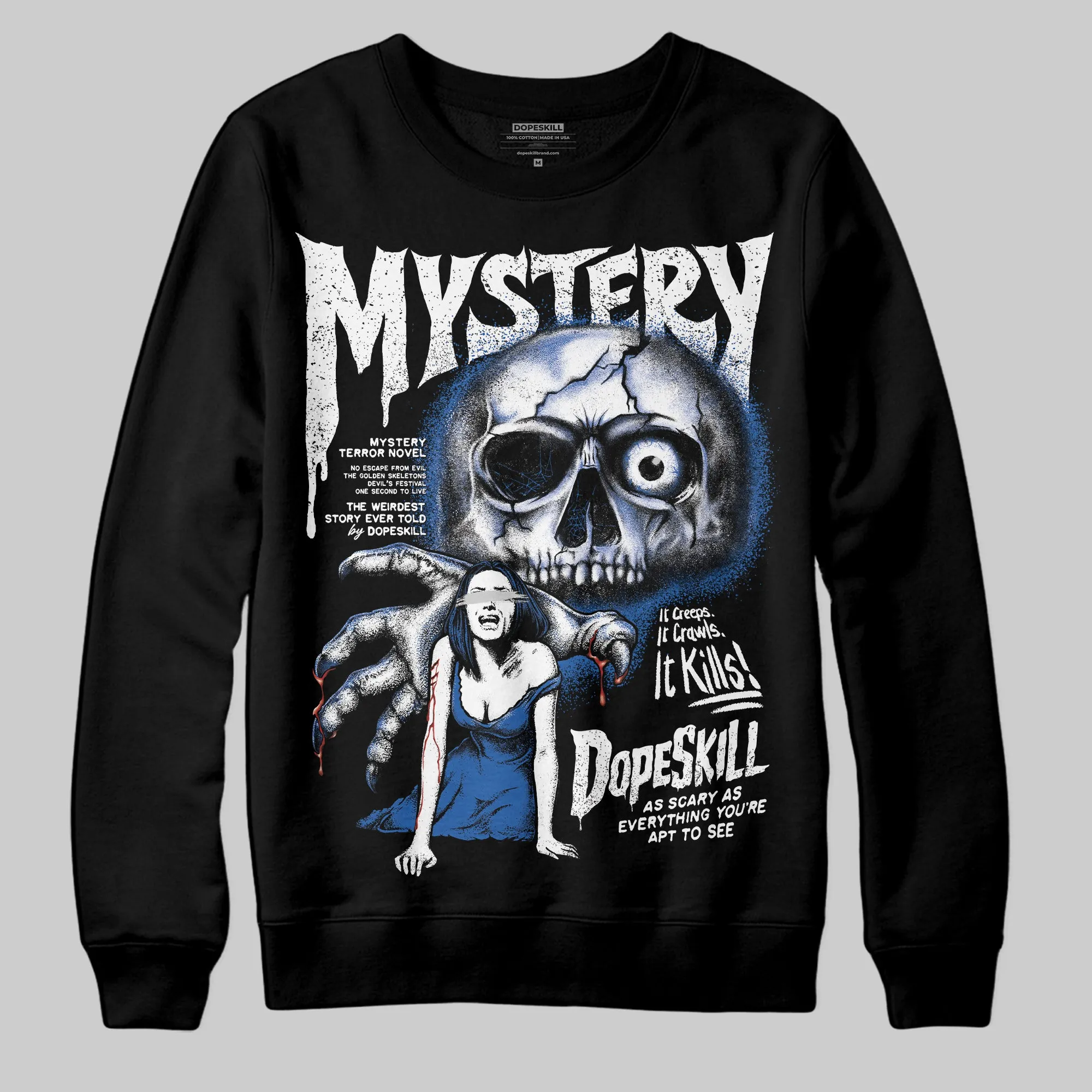 Blueberry 12s DopeSkill Sweatshirt Mystery Ghostly Grasp Graphic sold by DopeSkill
