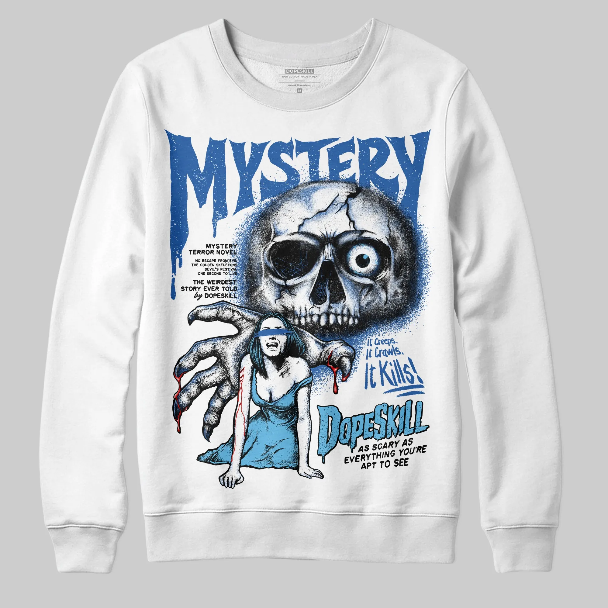 Blueberry 12s DopeSkill Sweatshirt Mystery Ghostly Grasp Graphic sold by DopeSkill product image thumbnail 2